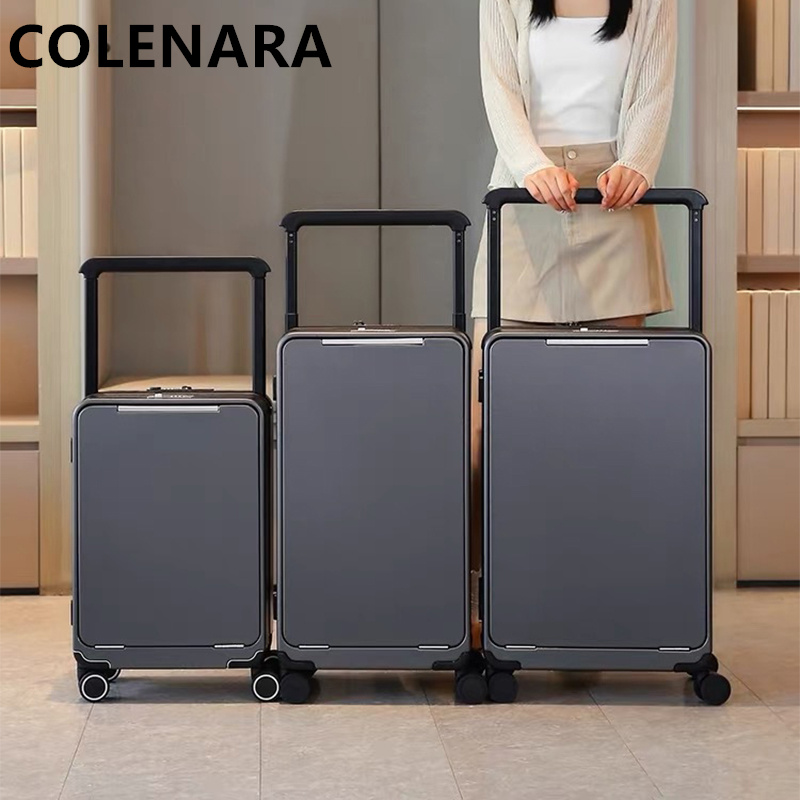COLENARA Mala de Viagem Femini - Front Opening Laptop Luggage 24 Inch avaliação e preço