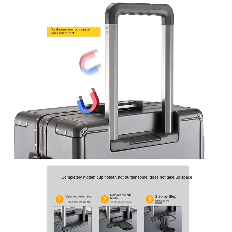 Mala de viagem com estrutura d - Aluminum Frame Carry On Luggage avaliação e preço