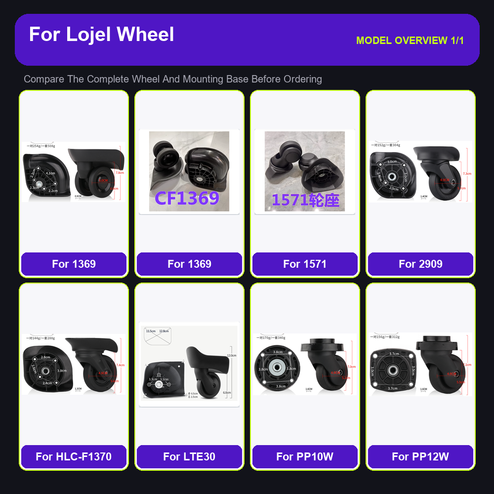 Rodas de reposição para bagage - Silent Replacement Luggage Wheels avaliação e preço
